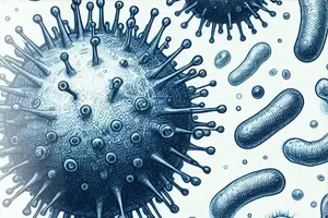 image of a pathogin to depict plasma sterilization