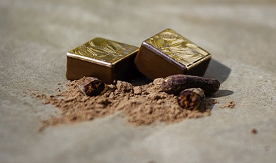 gold coated chocolates