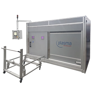 Rental plasma system plasmaActive 2000 with sliding door and trolly loading. 1400l vchamber volume.