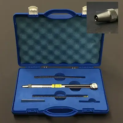 Scratch tester for detemining surface hardness